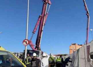 Hombre de 40 años golpeado por pluma hormigonera en estado crítico news-28092024-115706