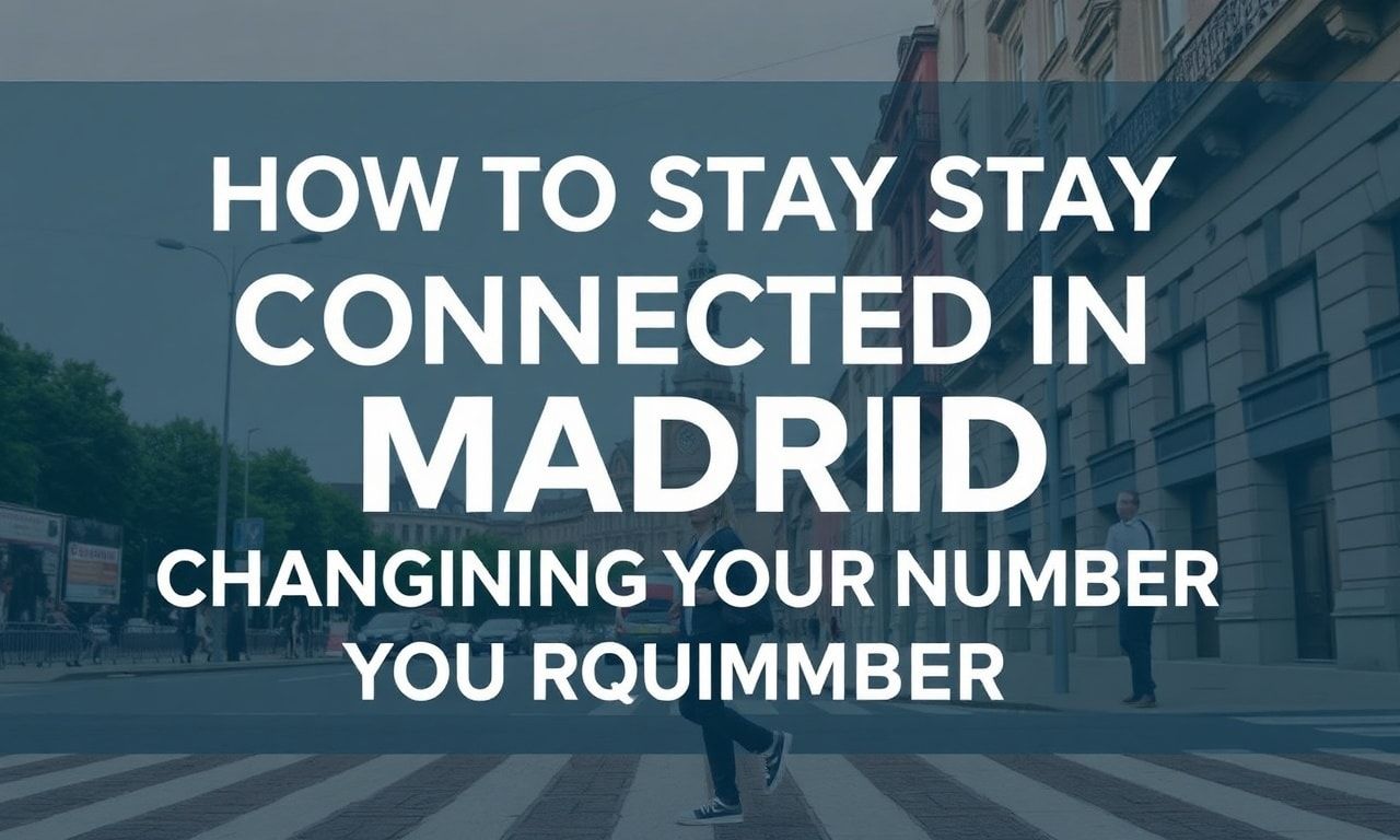 Cómo Mantenerse Conectado en Madrid Sin Cambiar de Número