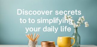 Descubre los secretos para simplificar tu vida diaria Discover the secrets to simplifying your daily life.